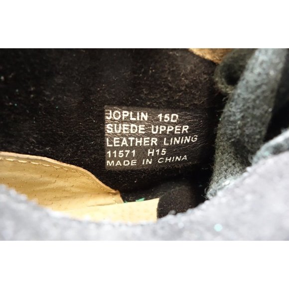 Polo Ralph Lauren Joplin Black Suede Leather Lace Up Ankle Boots Shoes Mens 15 D main image 4